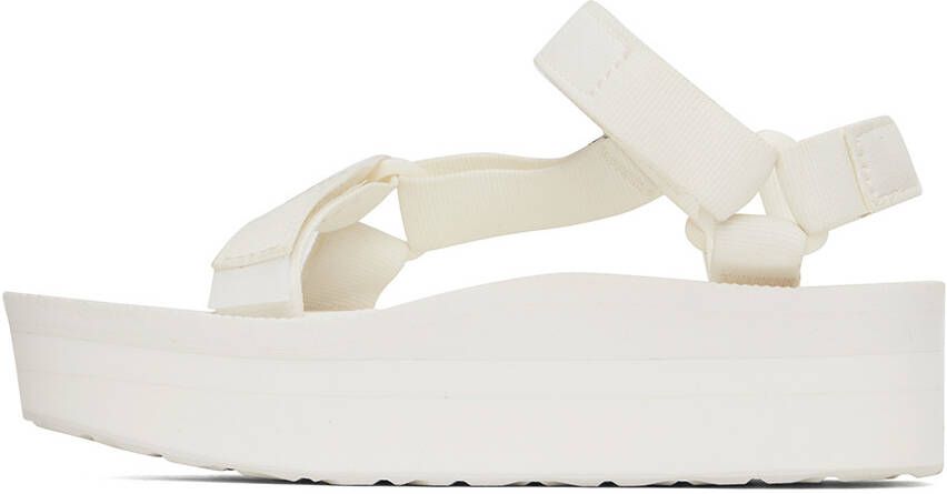 Teva White Flatform Universal Sandals