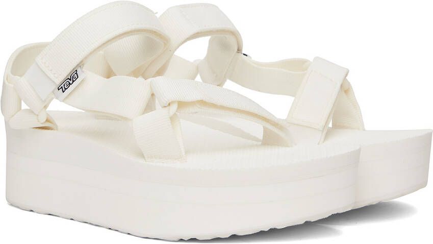 Teva White Flatform Universal Sandals