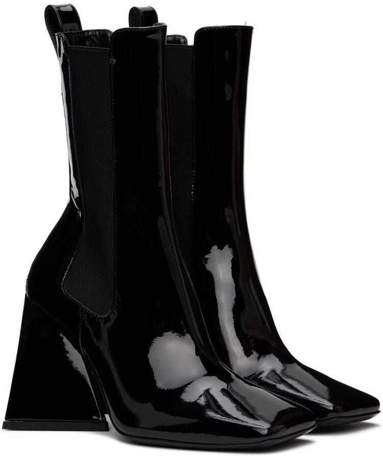 The Attico Black Devon Ankle Boots