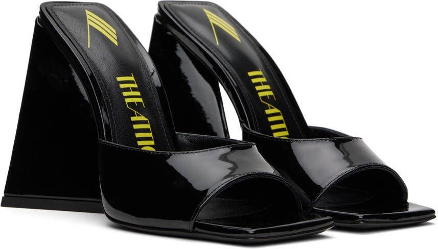 The Attico Black Devon Heeled Sandals