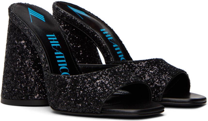 The Attico Black Luz Heeled Sandals