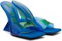The Attico Blue Cheope Heeled Mules - Thumbnail 4