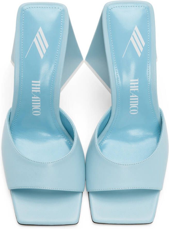 The Attico Blue Devon Heeled Sandals