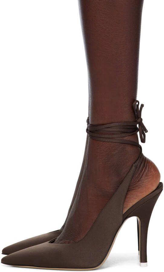 The Attico Brown Venus Heels