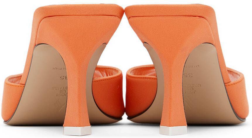 The Attico Orange Anais Heeled Sandals