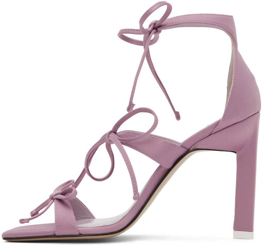 The Attico Pink Aria Heeled Sandals