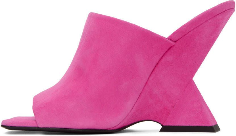 The Attico Pink Cheope Heeled Sandals