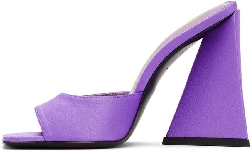The Attico Purple Devon Heeled Sandals