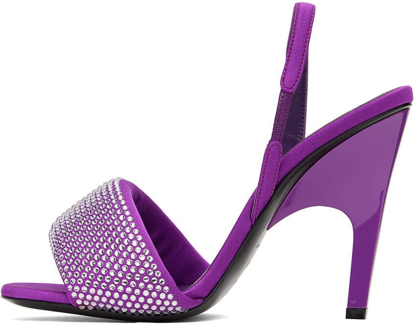 The Attico Purple Rem Heeled Sandals