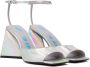 The Attico Silver Piper Heeled Sandals - Thumbnail 4