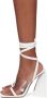 The Attico White Isa Heeled Sandals - Thumbnail 3