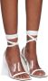 The Attico White Isa Heeled Sandals - Thumbnail 4