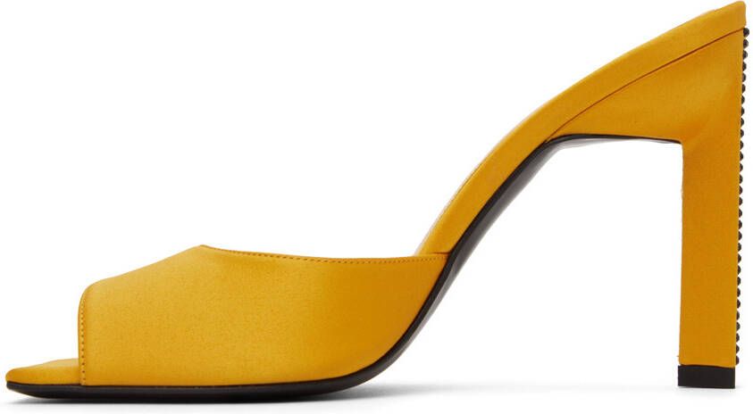 The Attico Yellow Kaia Heeled Sandals