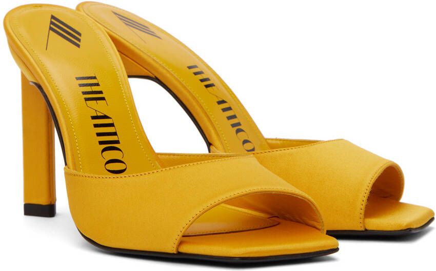 The Attico Yellow Kaia Heeled Sandals