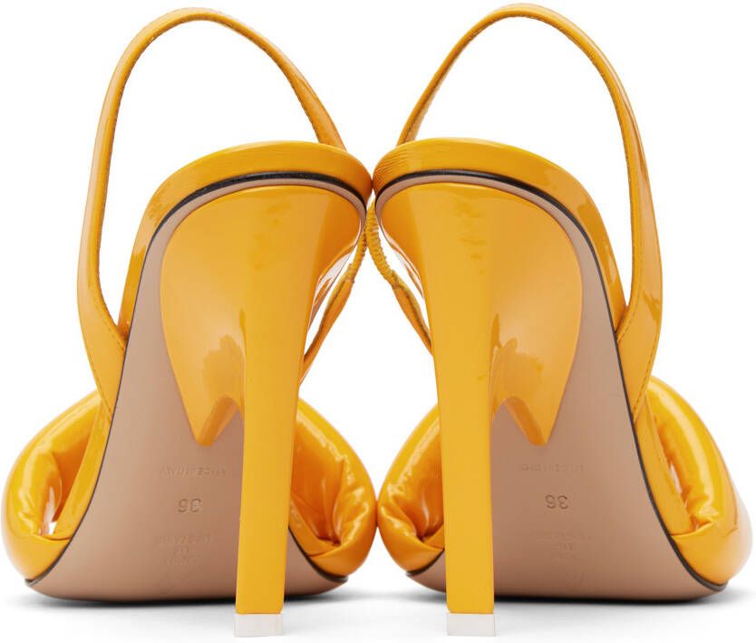 The Attico Yellow Rem Heeled Sandals