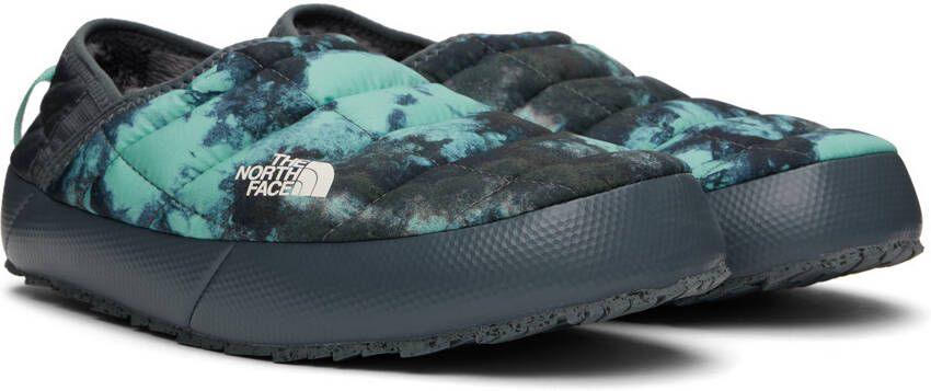 The North Face Green & Gray Thermoball Traction V Slippers