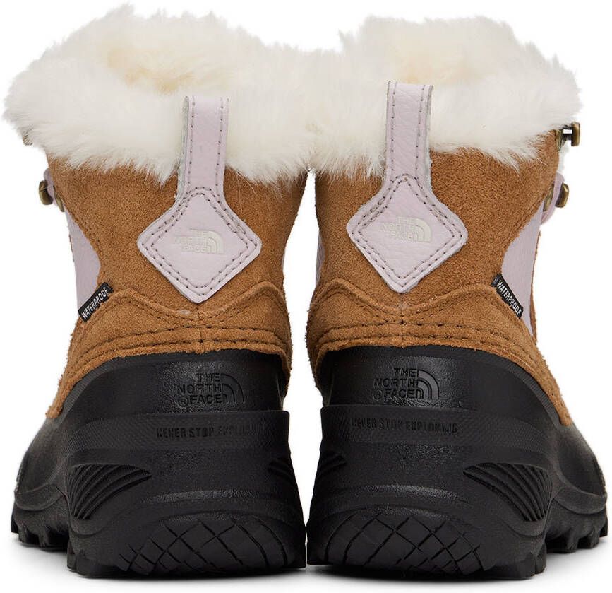 The North Face Kids Brown & Pink Shellista Lace IV Boots
