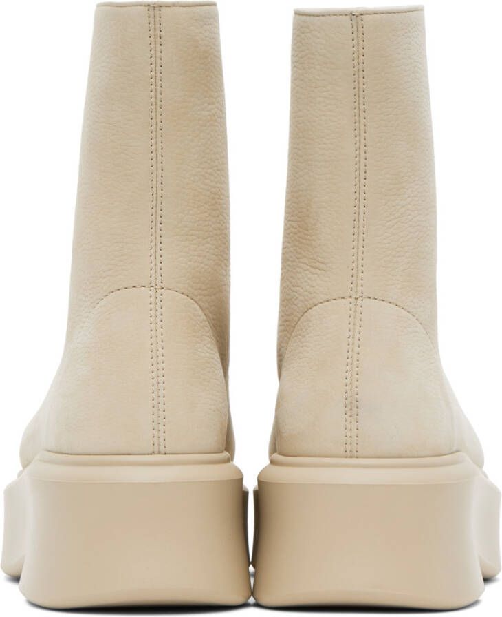The Row Beige Zipped I Boots