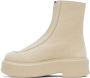 The Row Beige Zipped I Ankle Boots - Thumbnail 3
