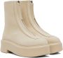 The Row Beige Zipped I Ankle Boots - Thumbnail 4
