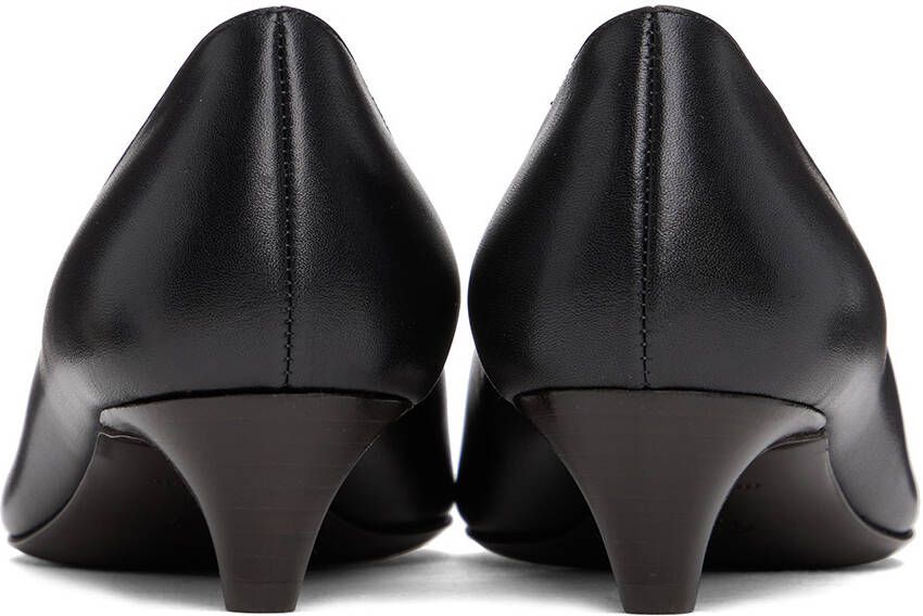 The Row Black Almond Heels