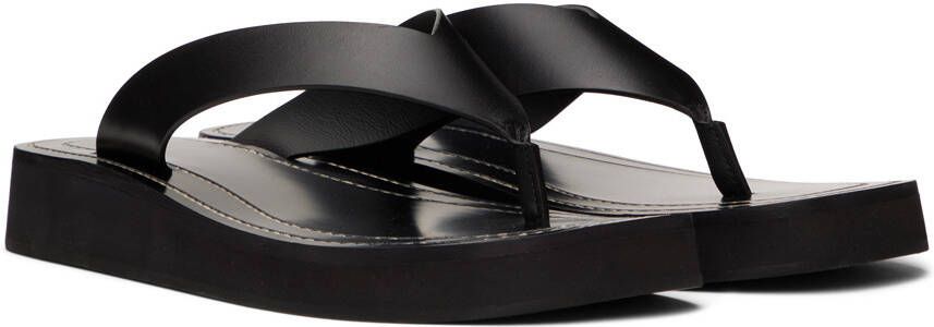 The Row Black Ginza Sandals