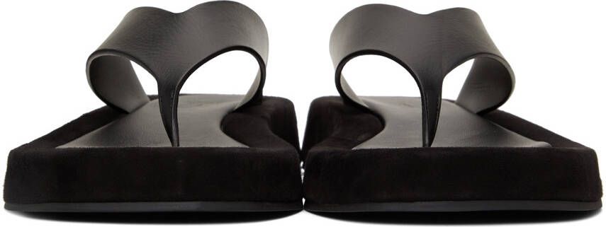 The Row Black Ginza Sandals - Picture 8