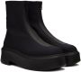 The Row Black Nylon Zipped Boots - Thumbnail 4