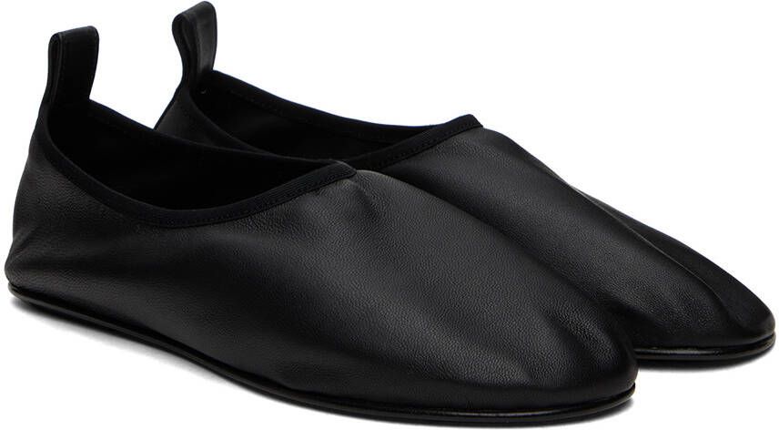 The Row Black Ozzy Slippers