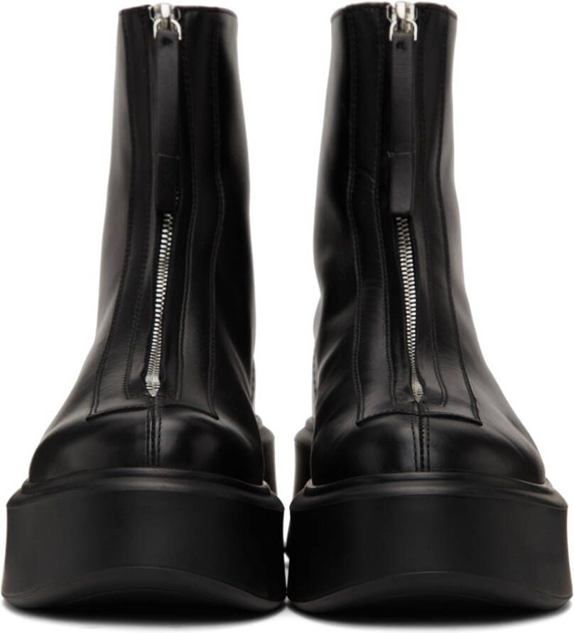 The Row Black Zipped Boot I Ankle Boots