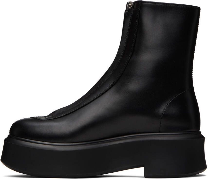 The Row Black Zipped I Boots