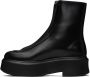 The Row Black Zipped I Ankle Boots - Thumbnail 3