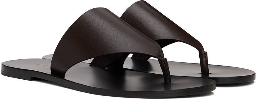 The Row Brown Avery Sandals