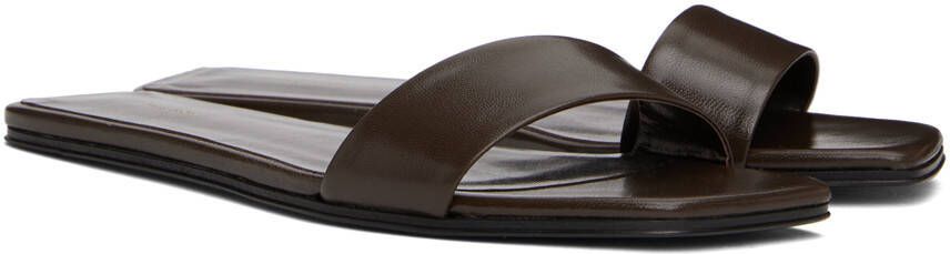 The Row Brown Chocolate Sandals