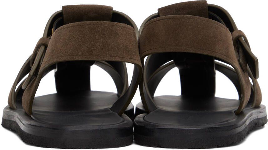 The Row Brown Fisherman Sandals