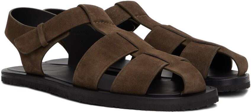 The Row Brown Fisherman Sandals