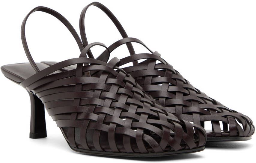 The Row Brown Woven Heels