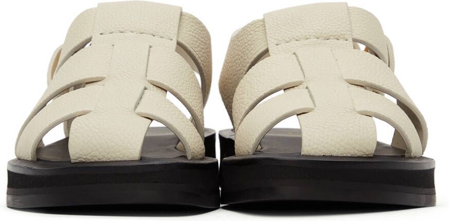 The Row Off-White Fisherman Sandals