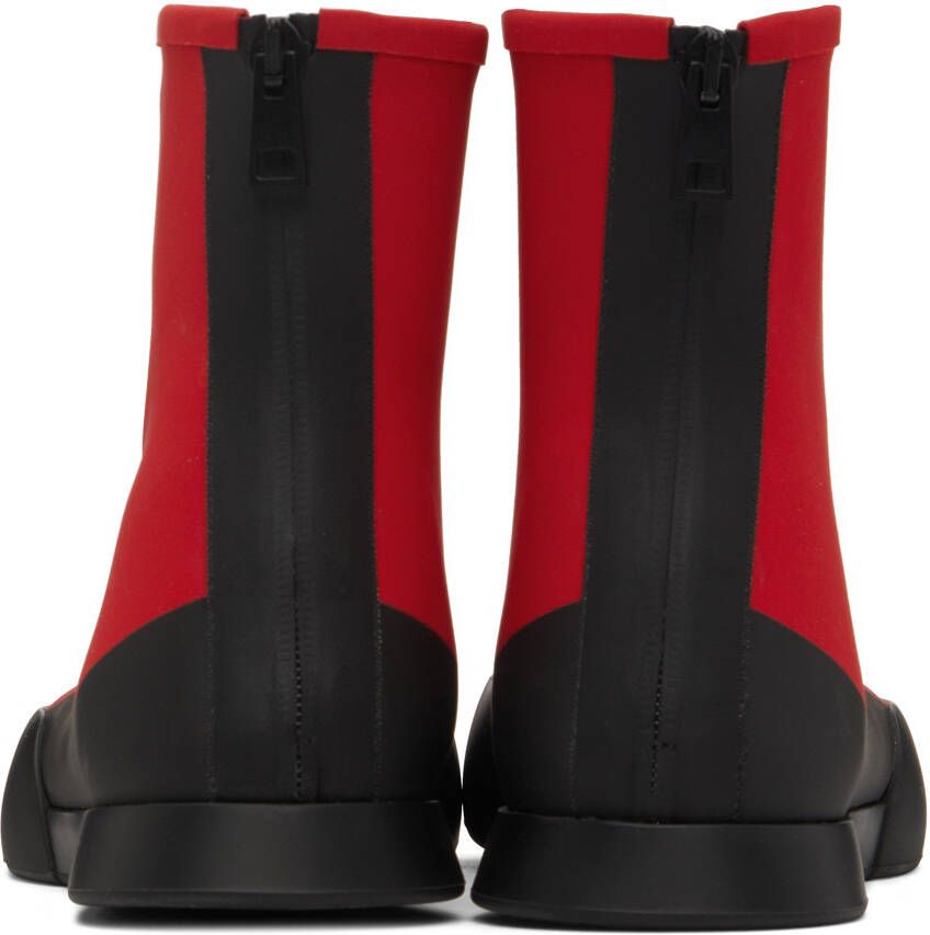The Row Red TR Ankle Boots