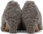 TheOpen Product Gray Curly Shearling Heels - Thumbnail 2