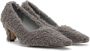 TheOpen Product Gray Curly Shearling Heels - Thumbnail 4