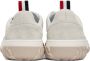 Thom Browne Beige Cable Knit Sole Court Sneakers - Thumbnail 2