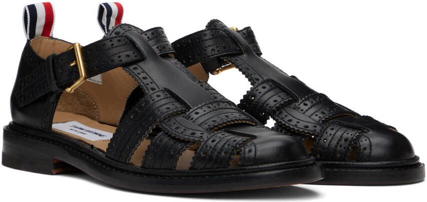 Thom Browne Black Fisherman Sandals