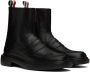 Thom Browne Black Penny Loafer Boots - Thumbnail 4