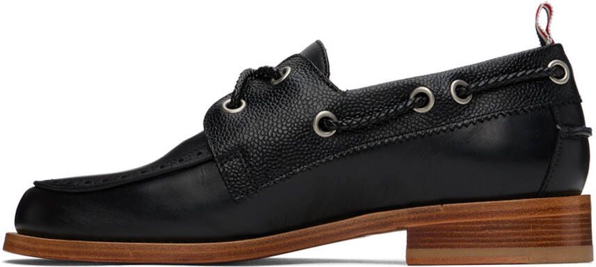 Thom Browne Black Perforated Loafers