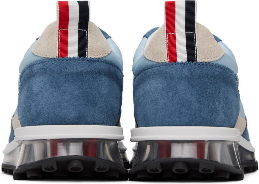 Thom Browne Blue Quilted Tech Runner Sneakers