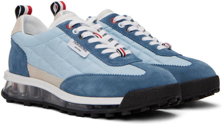 Thom Browne Blue Quilted Tech Runner Sneakers