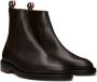 Thom Browne Brown Classic Chelsea Boots - Thumbnail 4