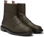 Thom Browne Brown Penny Loafer Boots - Thumbnail 4