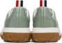 Thom Browne Green Cable Knit Court Low-Top Sneakers - Thumbnail 2